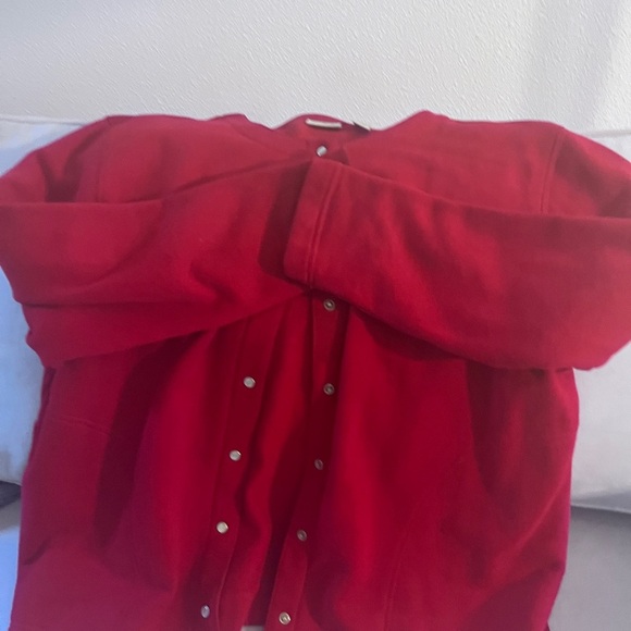 Classic Elements Red Button-Up Cardigan - Size 16-18W - Picture 10 of 11